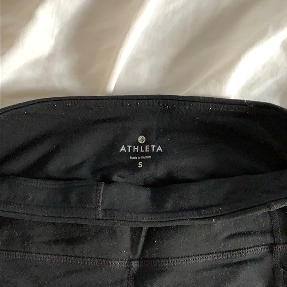Athleta cropped black mesh leggings - Picture 3 of 3